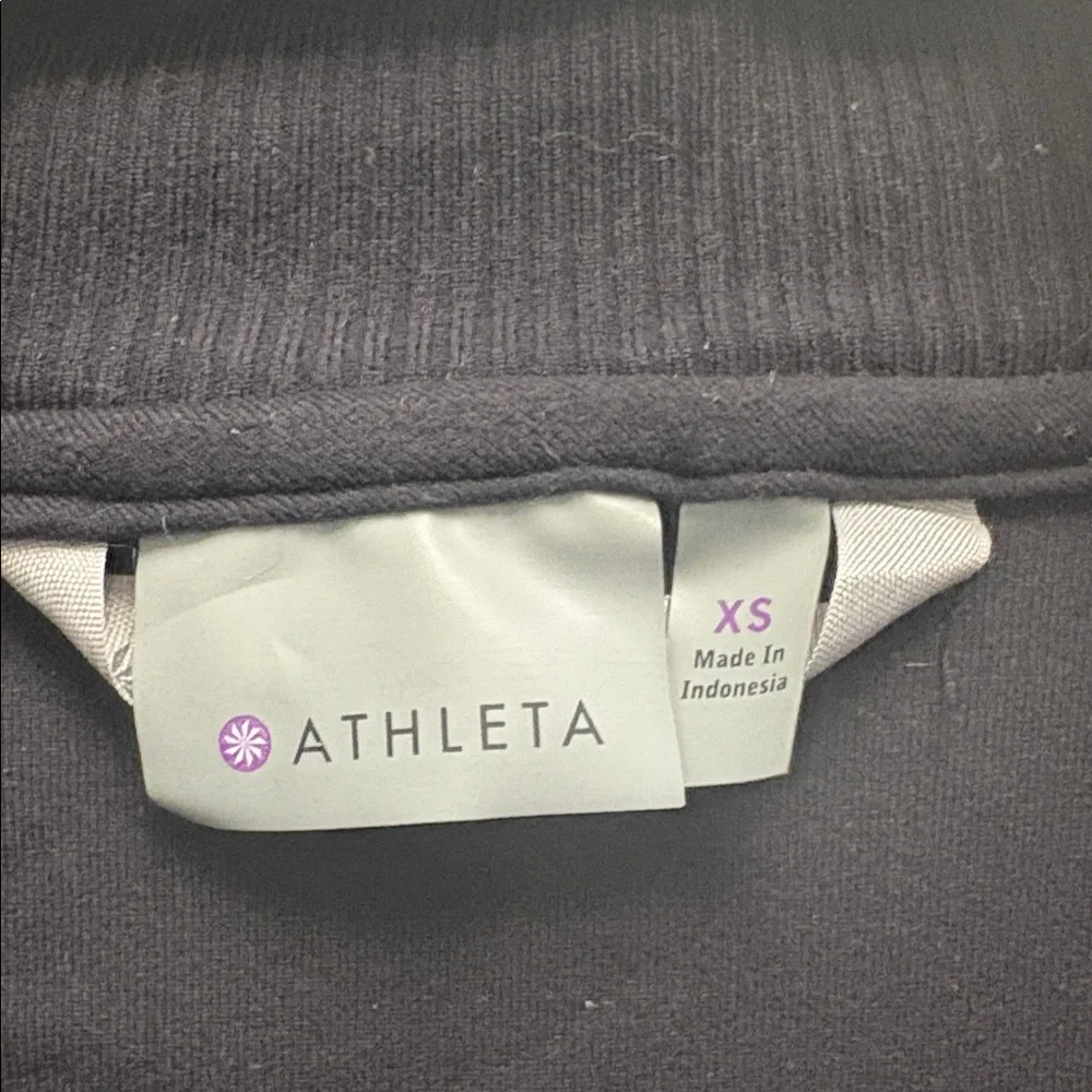 Athleta Women's Black Utility Jacket Size XS Zip Sweatshirt